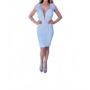 NEW NAZZ COUTURE grace dress in white